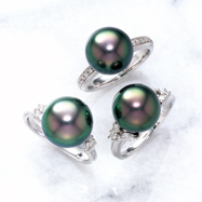 黒蝶パールリング