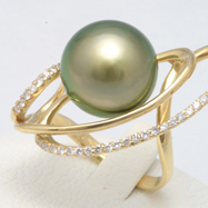 黒蝶パールリング